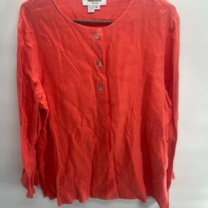 Women's‎ Red Button-Up Top